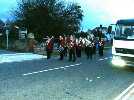 Returning from Remembrance Service